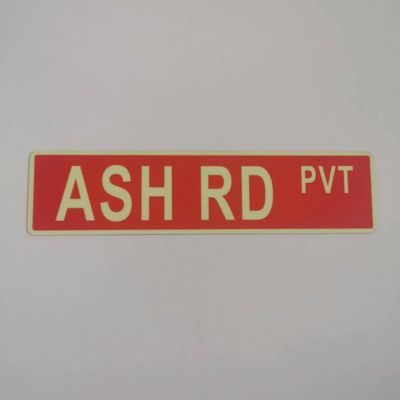 Non-Flammable Photoluminescent Signage Non-Corrosive And Aluminum Material