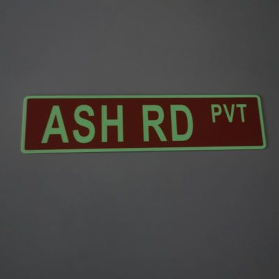 Non-Flammable Photoluminescent Signage Non-Corrosive And Aluminum Material