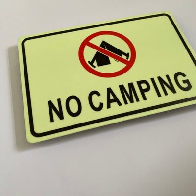 Rectangular Photo-Activated Signage Weather Resistant And User-Friendly